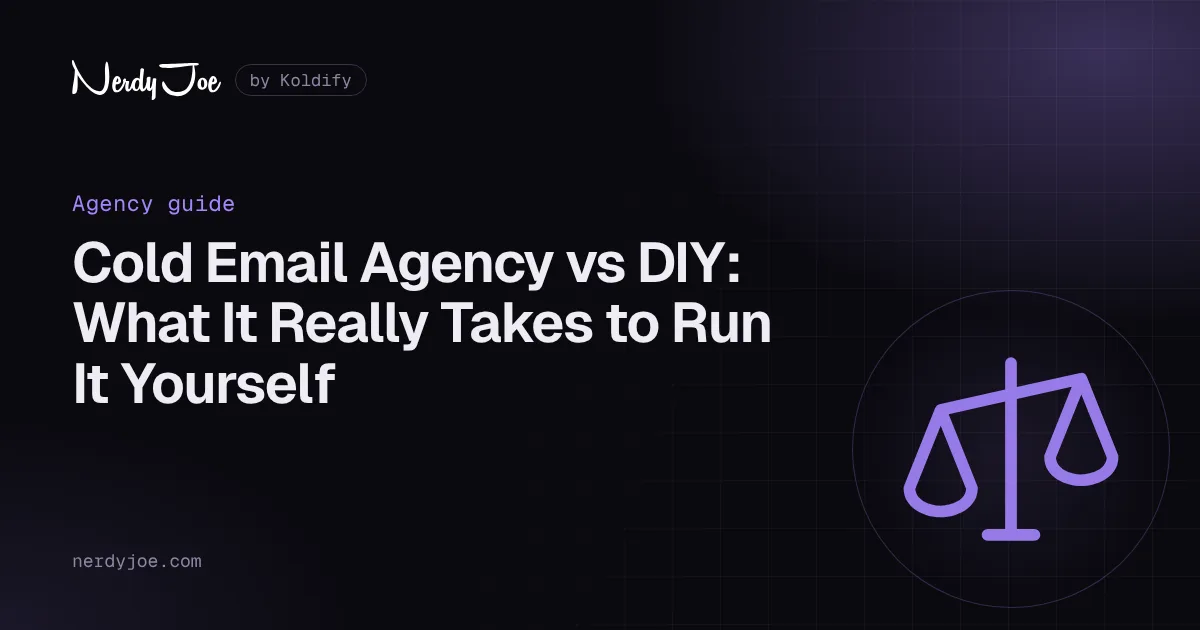 Blog cold email agency vs diy
