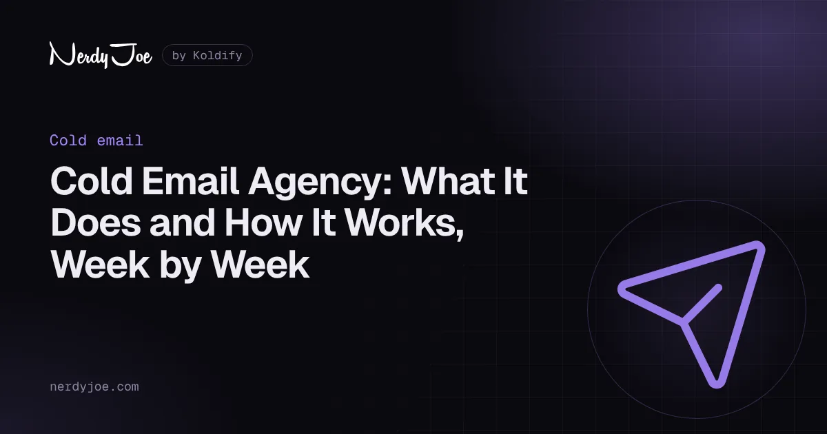 Blog cold email agency