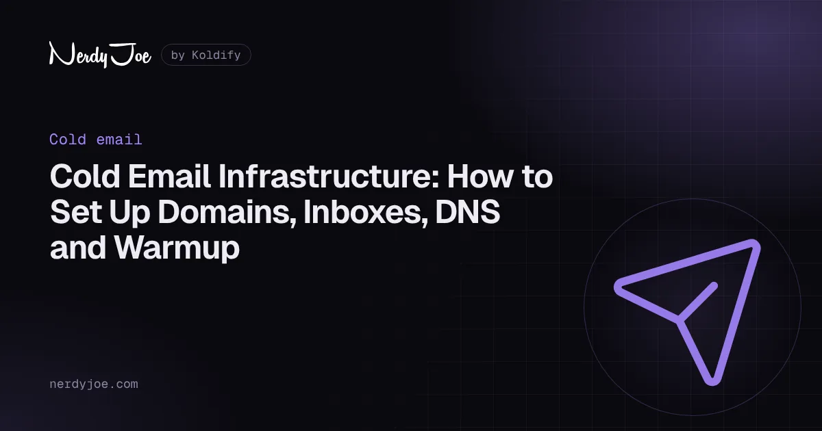 Blog cold email infrastructure