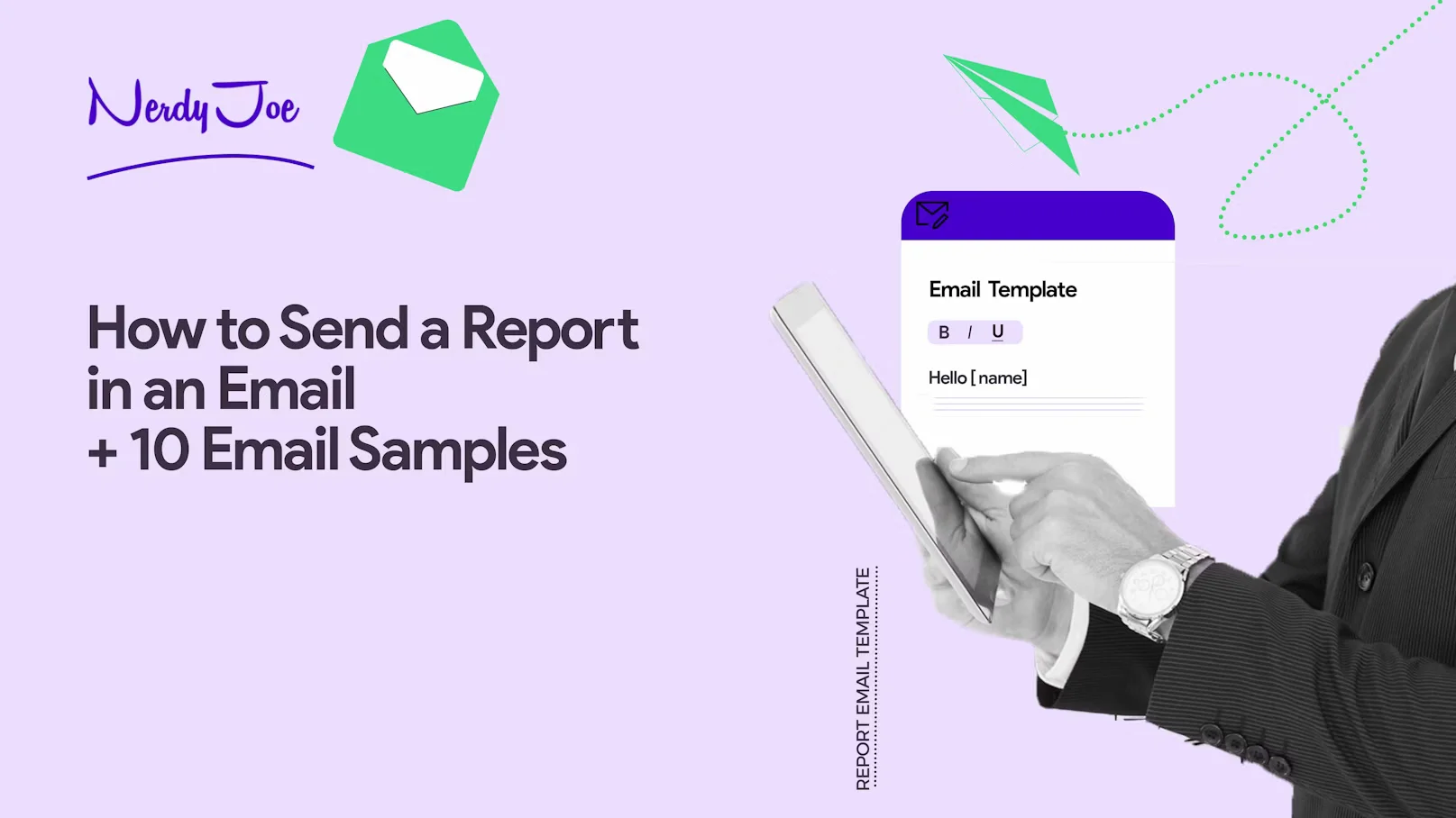 how to send a report in an email